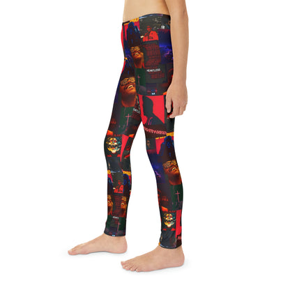 The Weeknd Heartless Nightmares Collage Youth Full-Length Leggings