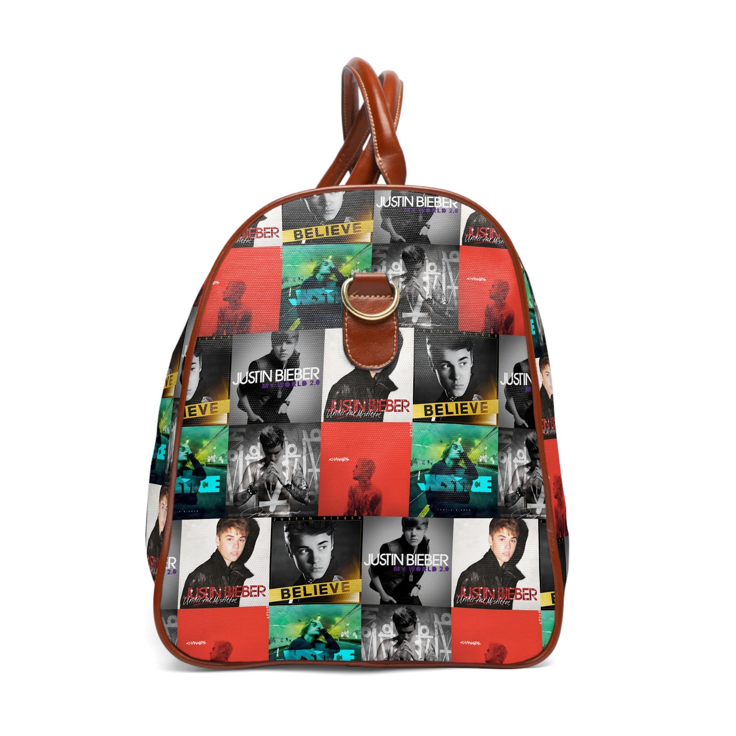 Justin Bieber Album Cover Collage Waterproof Travel Bag