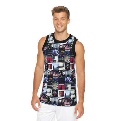 Eminem Album Art Cover Collage Unisex Basketball Jersey