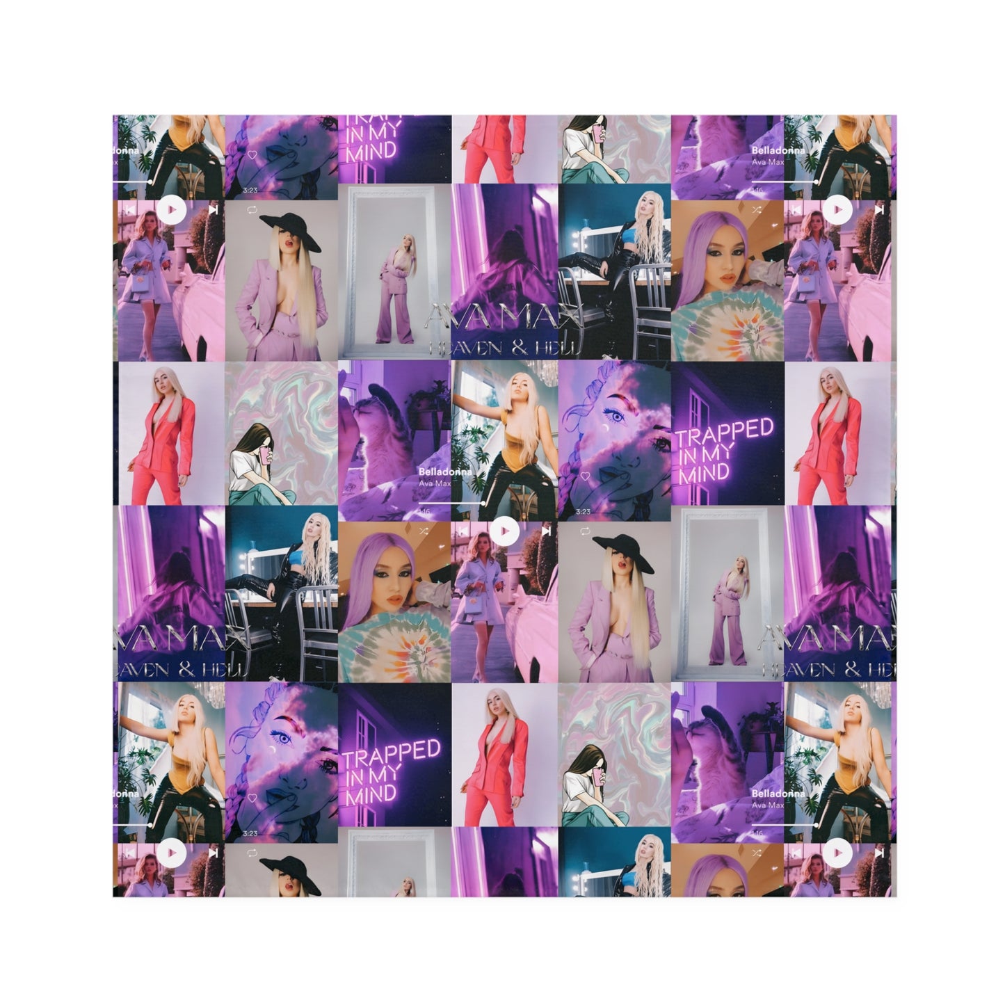 Ava Max Belladonna Photo Collage Napkins