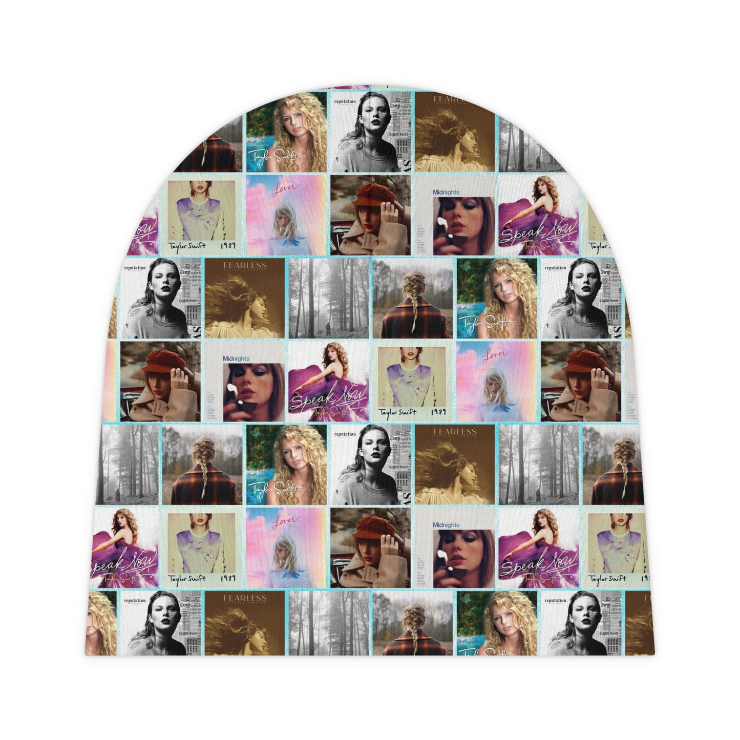 Taylor Swift Album Art Collage Pattern Baby Beanie