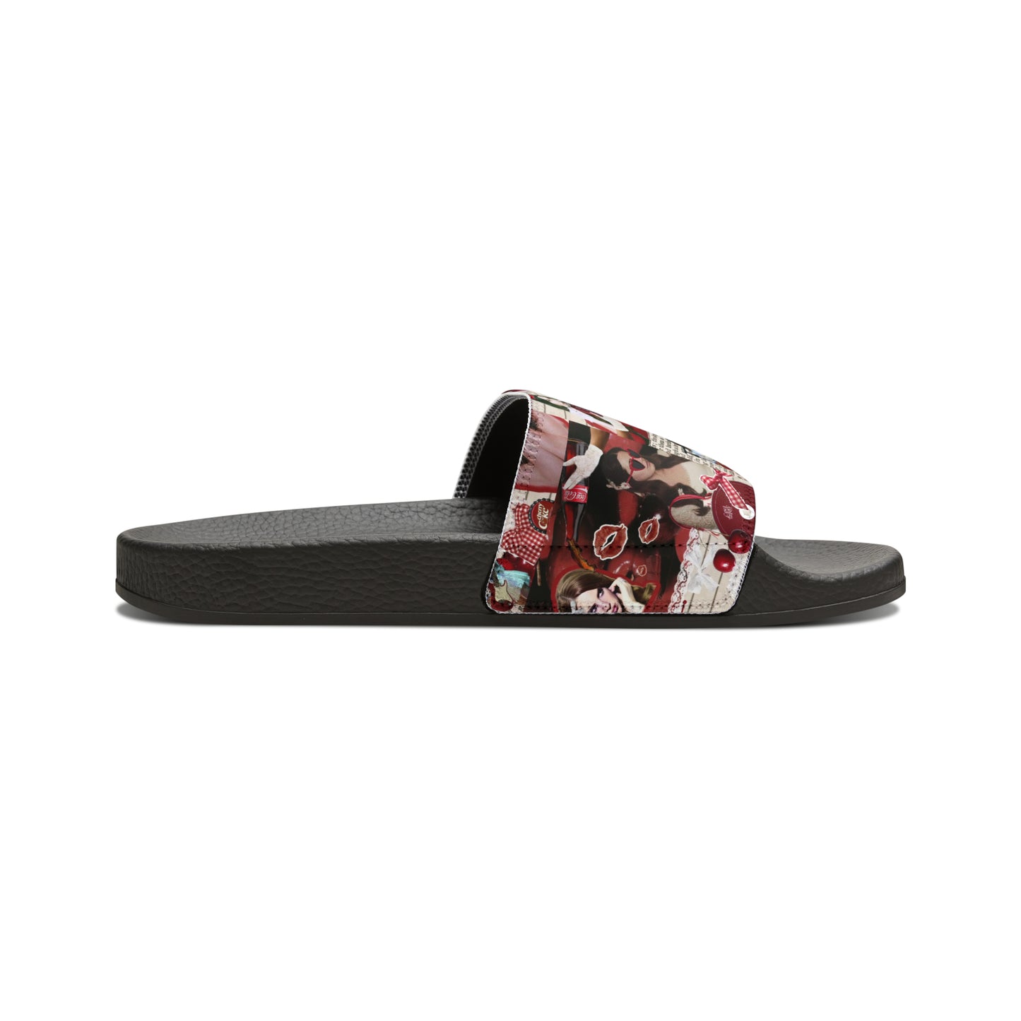 Lana Del Rey Cherry Coke Collage Youth Slide Sandals