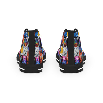 Muse Album Cover Collage Men's High Top Sneakers