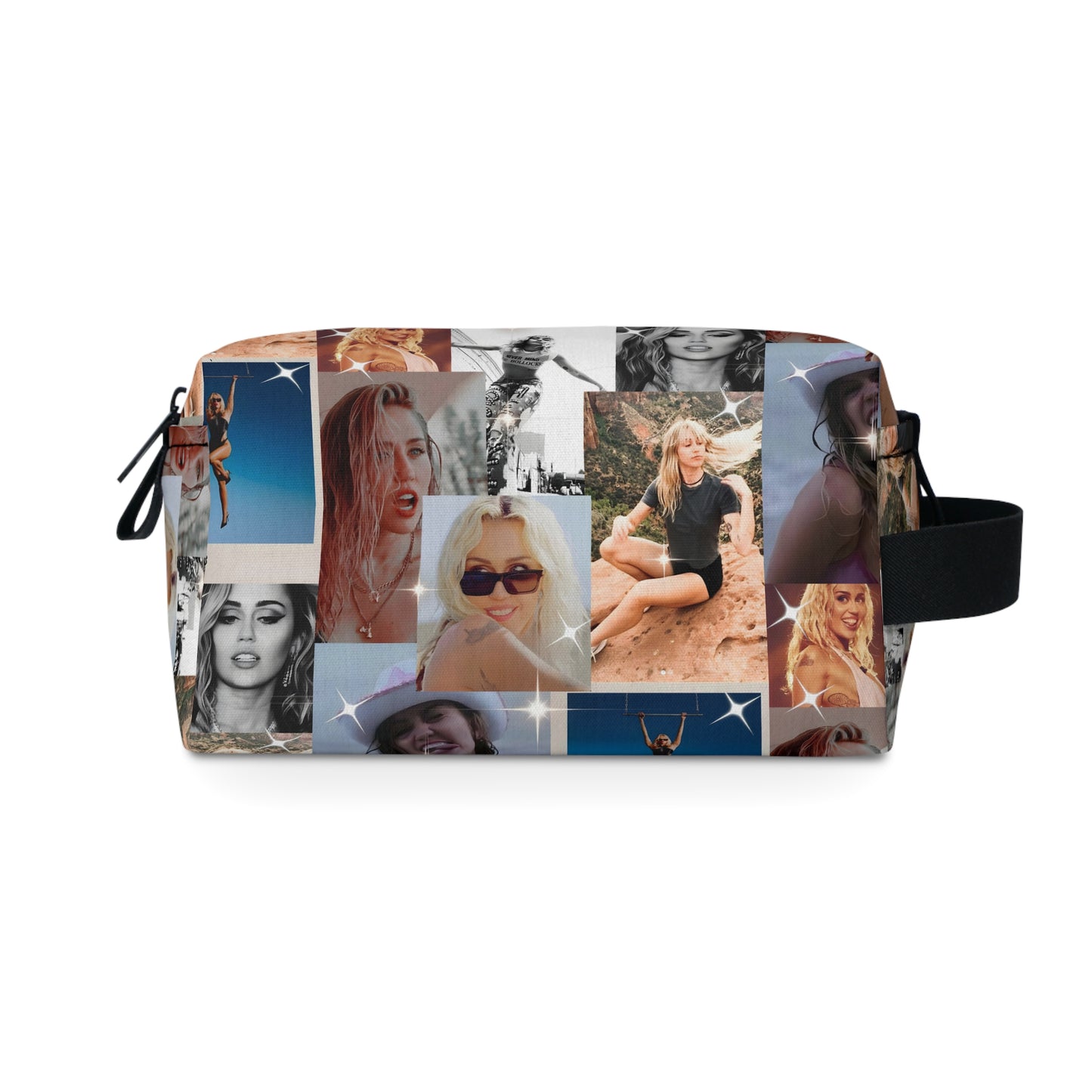 Miley Cyrus Flowers Photo Collage Toiletry Bag