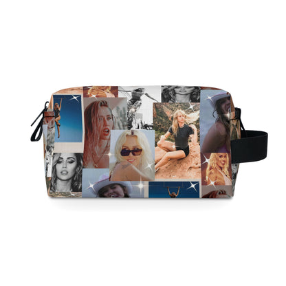 Miley Cyrus Flowers Photo Collage Toiletry Bag