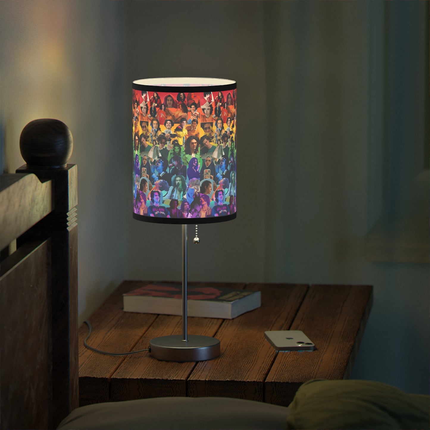 Conan Grey Rainbow Photo Collage Lamp on a Stand