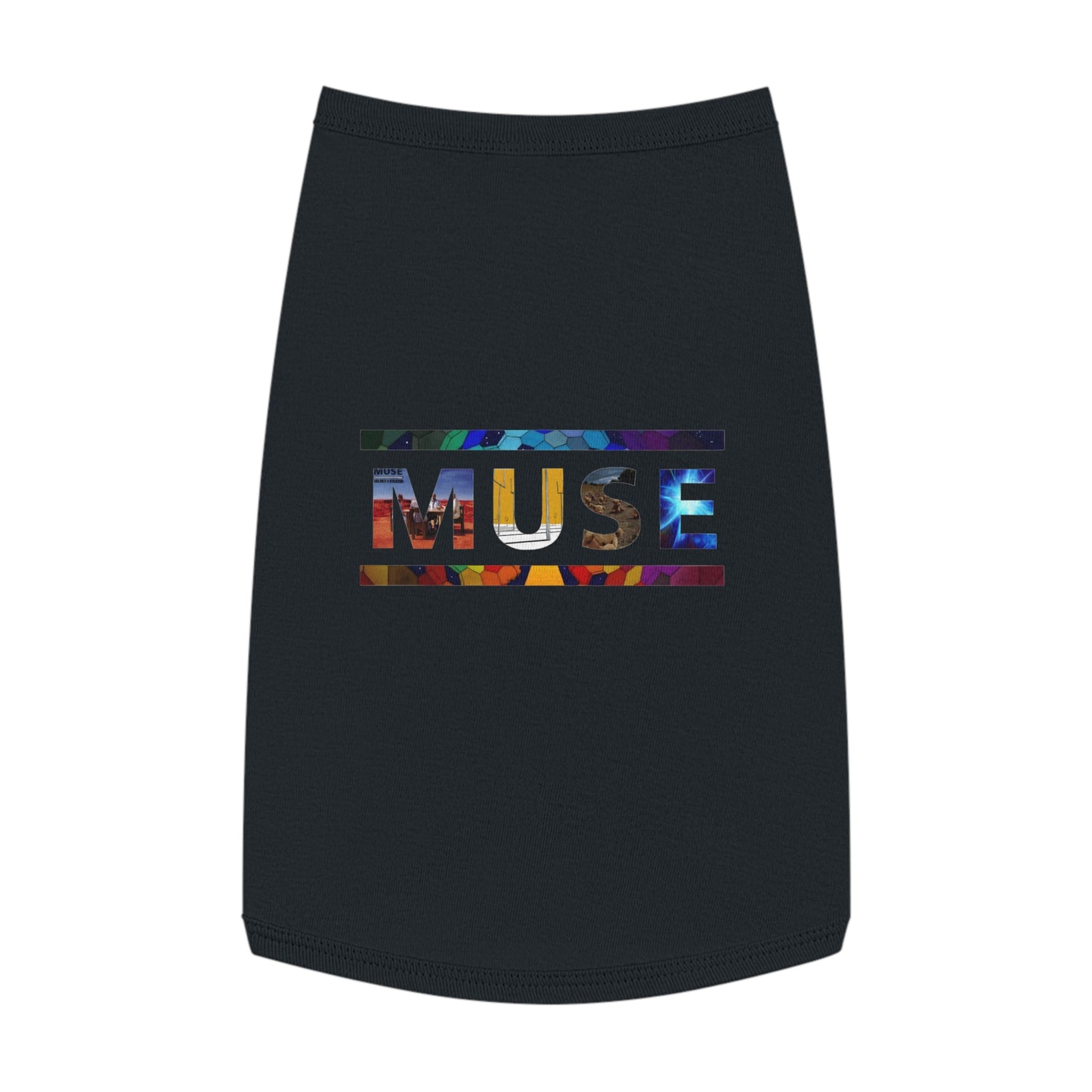 Muse Album Art Letters Pet Tank Top