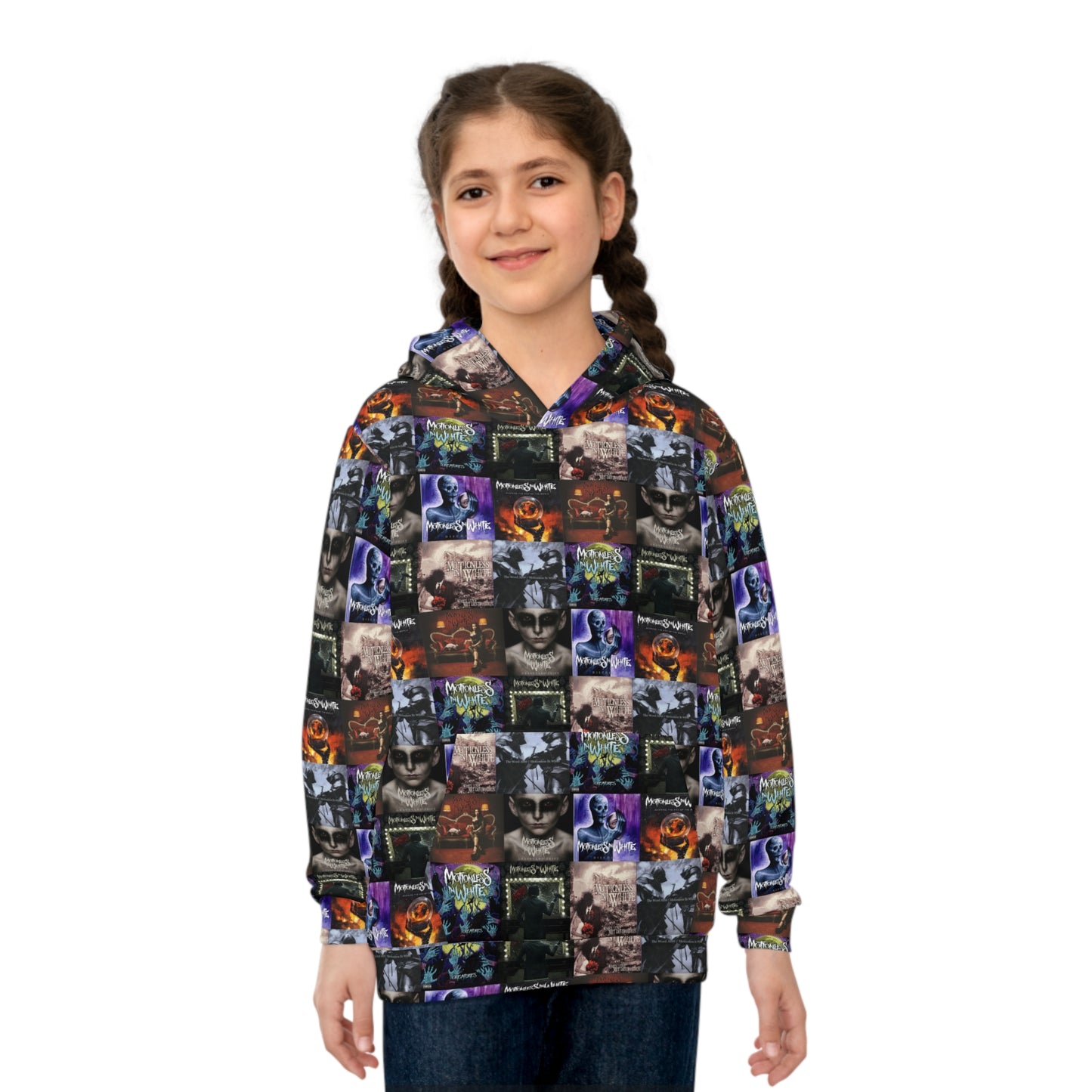 Motionless In White Album Cover Collage Kid's Hoodie