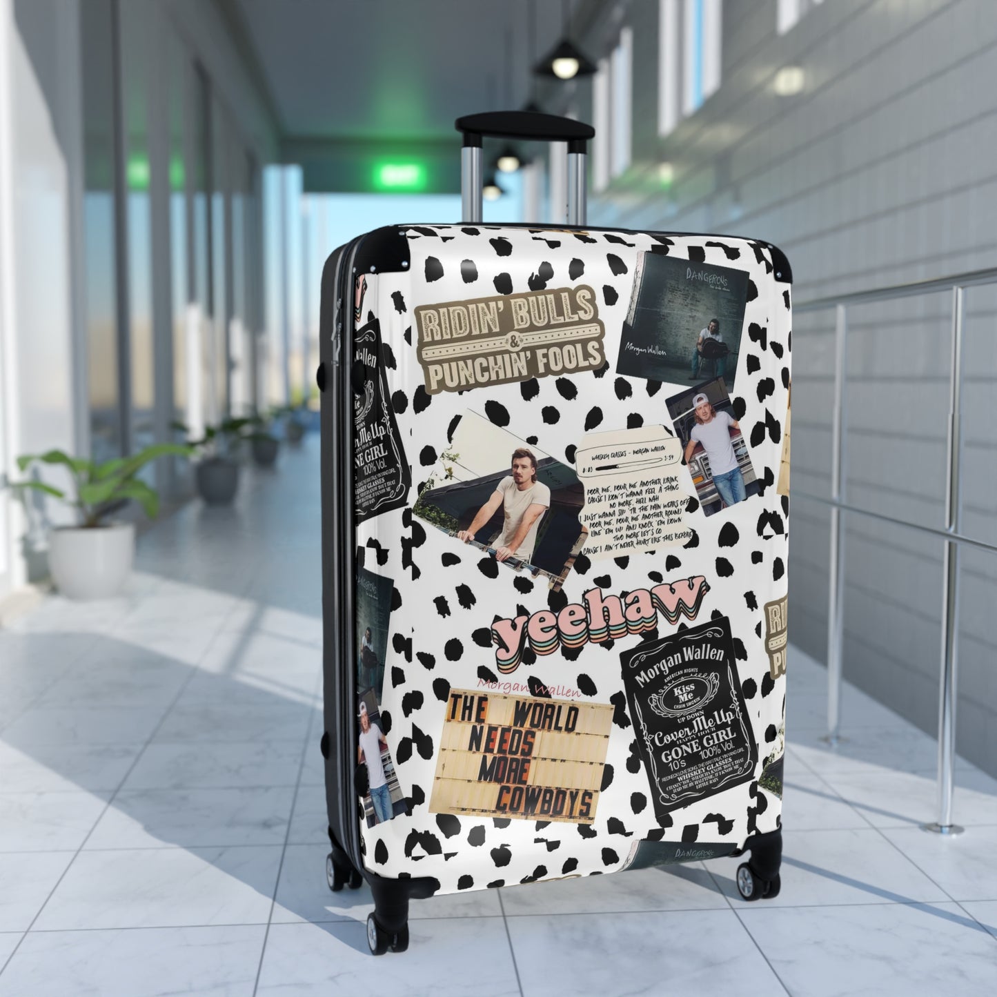 Morgan Wallen Yeehaw Collage Suitcase