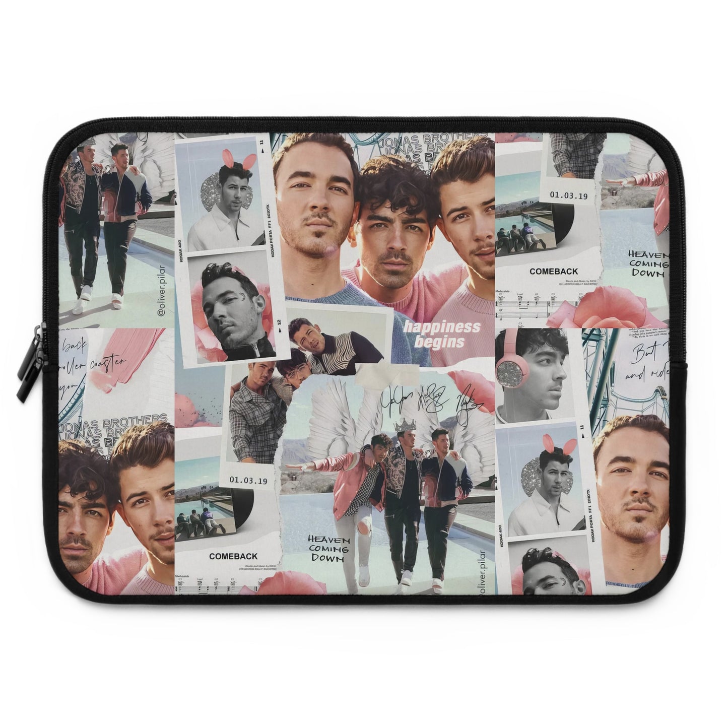 Jonas Brothers Happiness Begins Collage Laptop Sleeve