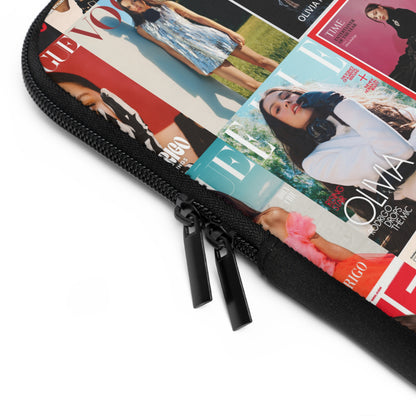 Olivia Rodrigo Magazine Cover Collage Pattern Laptop Sleeve