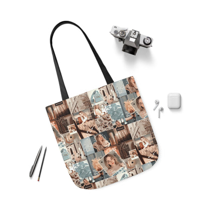 Sabrina Carpenter Peachy Princess Collage Polyester Canvas Tote Bag