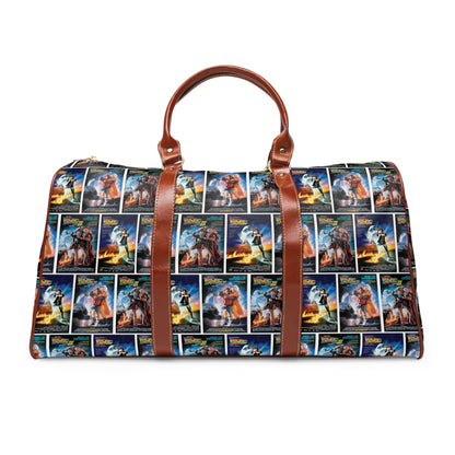 Back To The Future Movie Posters Collage Waterproof Travel Bag