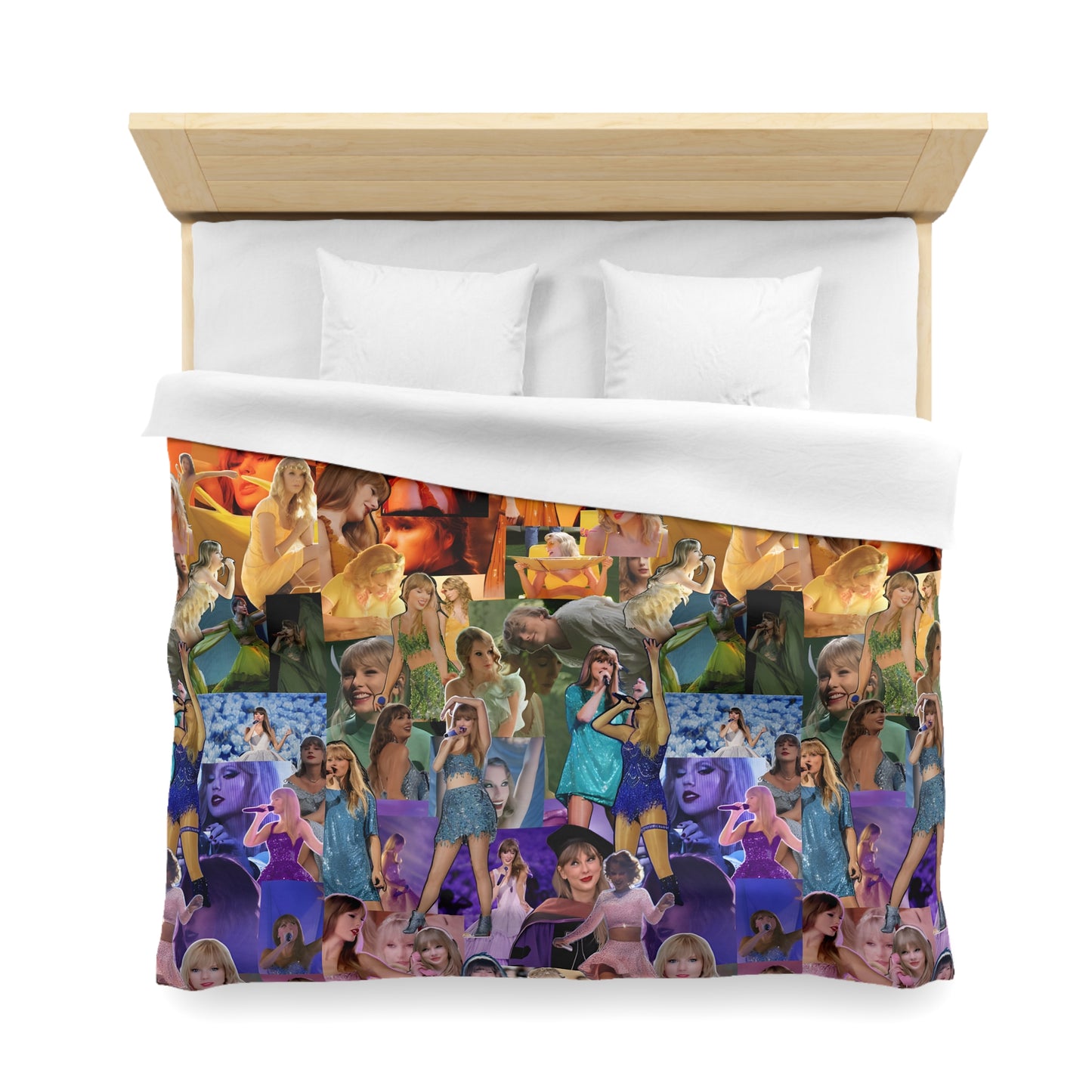 Taylor Swift Rainbow Photo Collage Microfiber Duvet Cover