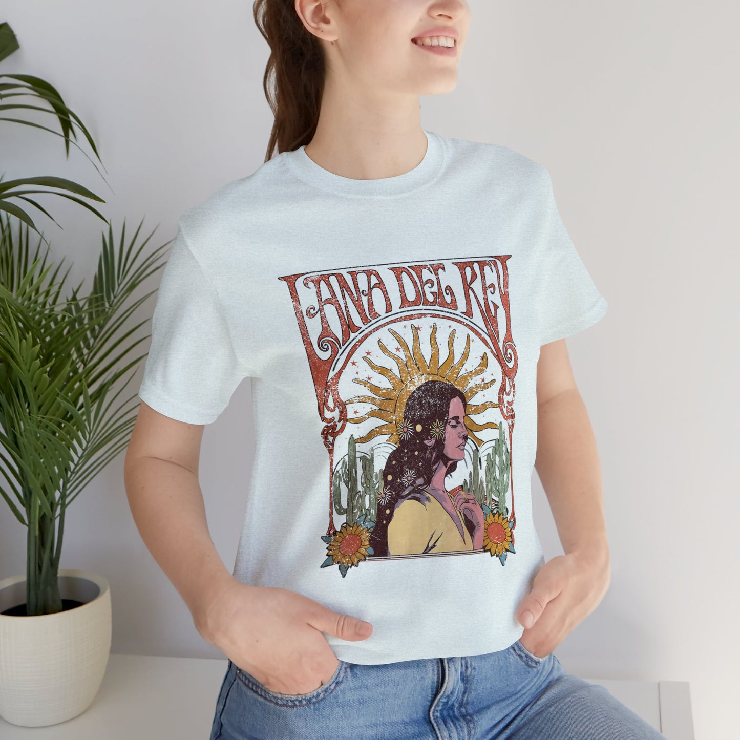 Lana Del Rey Vintage Artwork Unisex Jersey Short Sleeve Tee Shirt