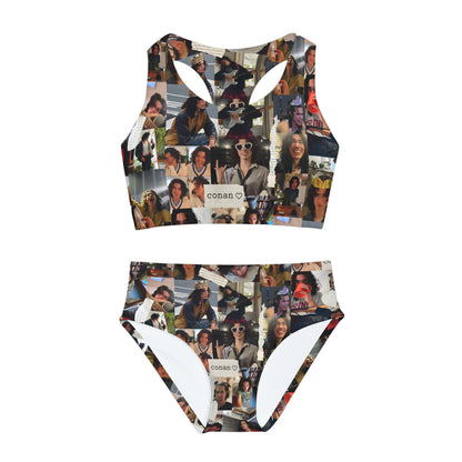 Conan Grey Being Cute Photo Collage Girls Two Piece Swimsuit