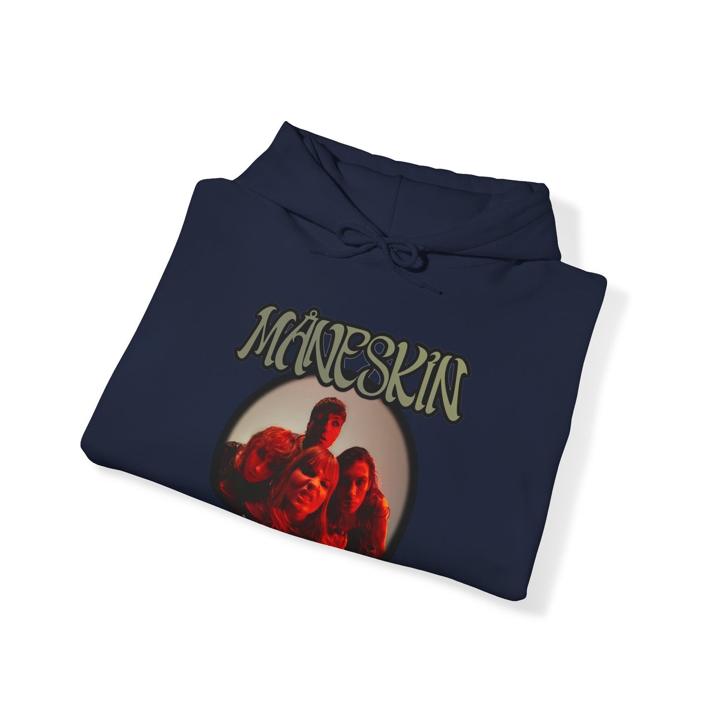 Måneskin Circular Group Photo Unisex Heavy Blend Hooded Sweatshirt