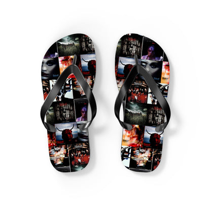 Slipknot Album Art Collage Flip Flops