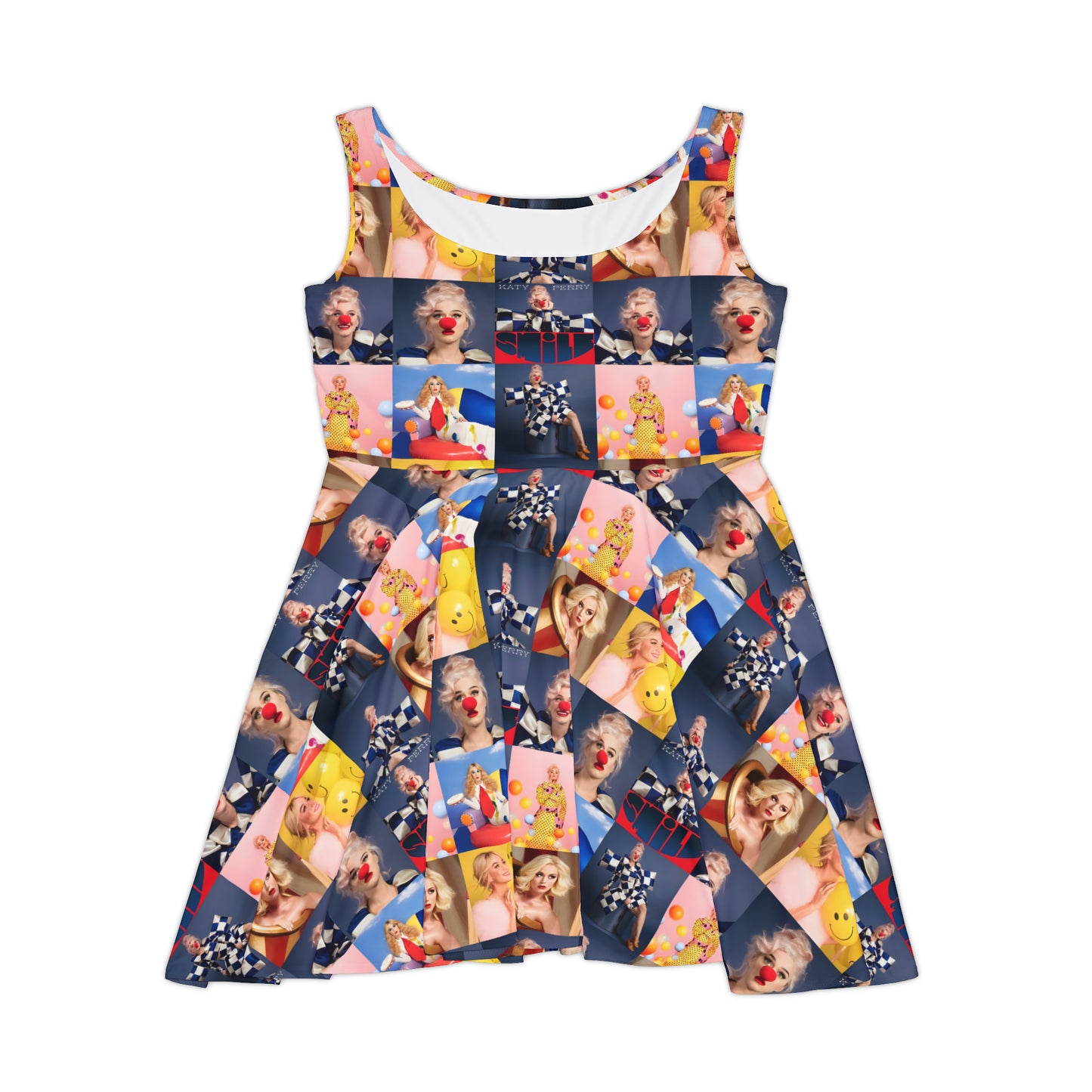 Katy Perry Smile Mosaic Women's Skater Dress