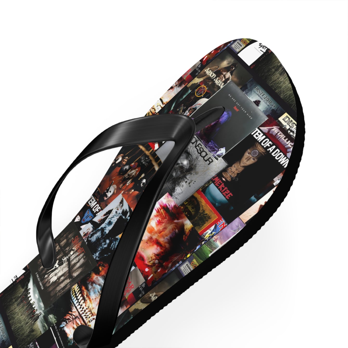 Slipknot Chaotic Album Art Collage Flip Flops