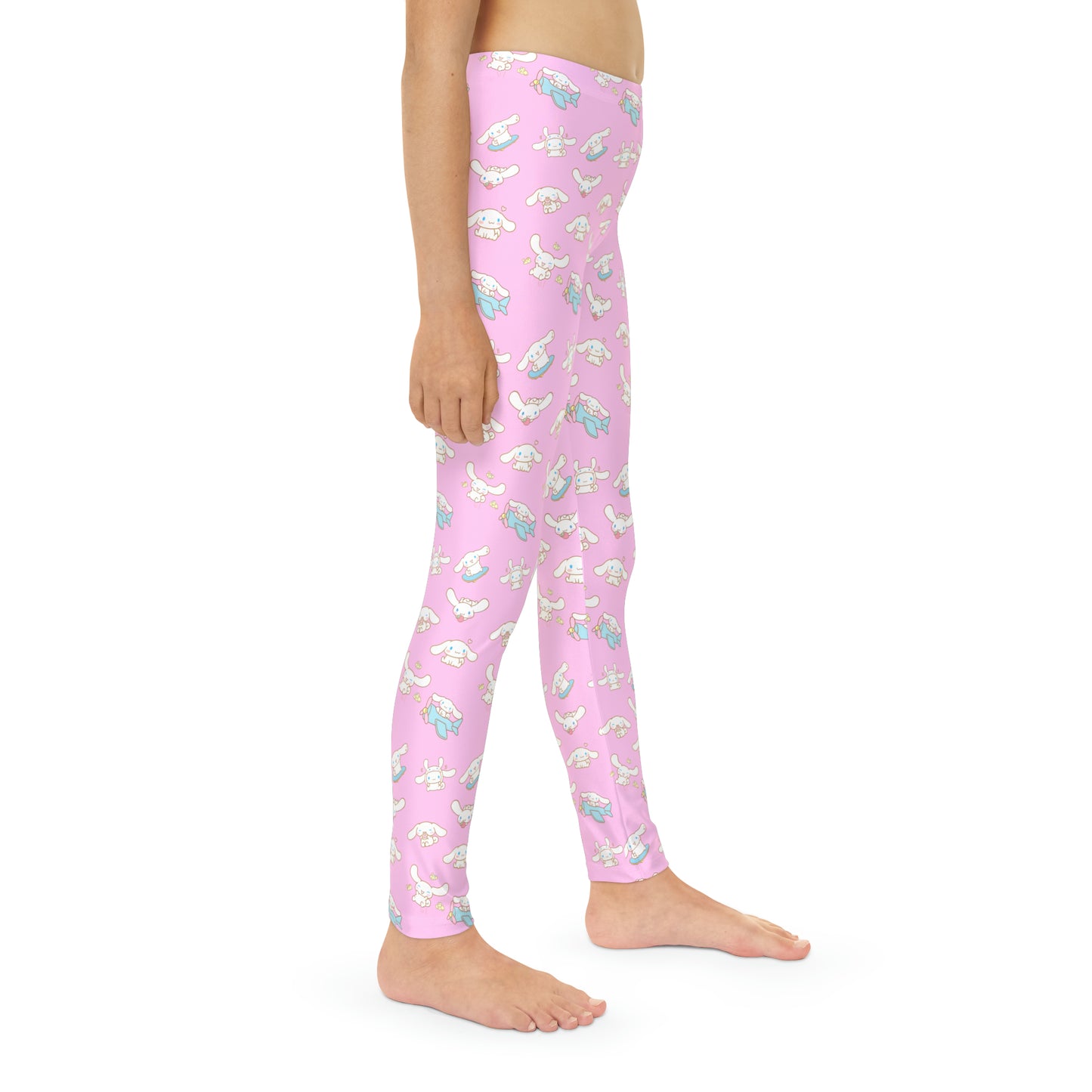 Cinnamoroll Playing Around Pattern Youth Full-Length Leggings