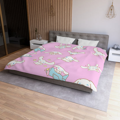 Cinnamoroll Playing Around Pattern Microfiber Duvet Cover