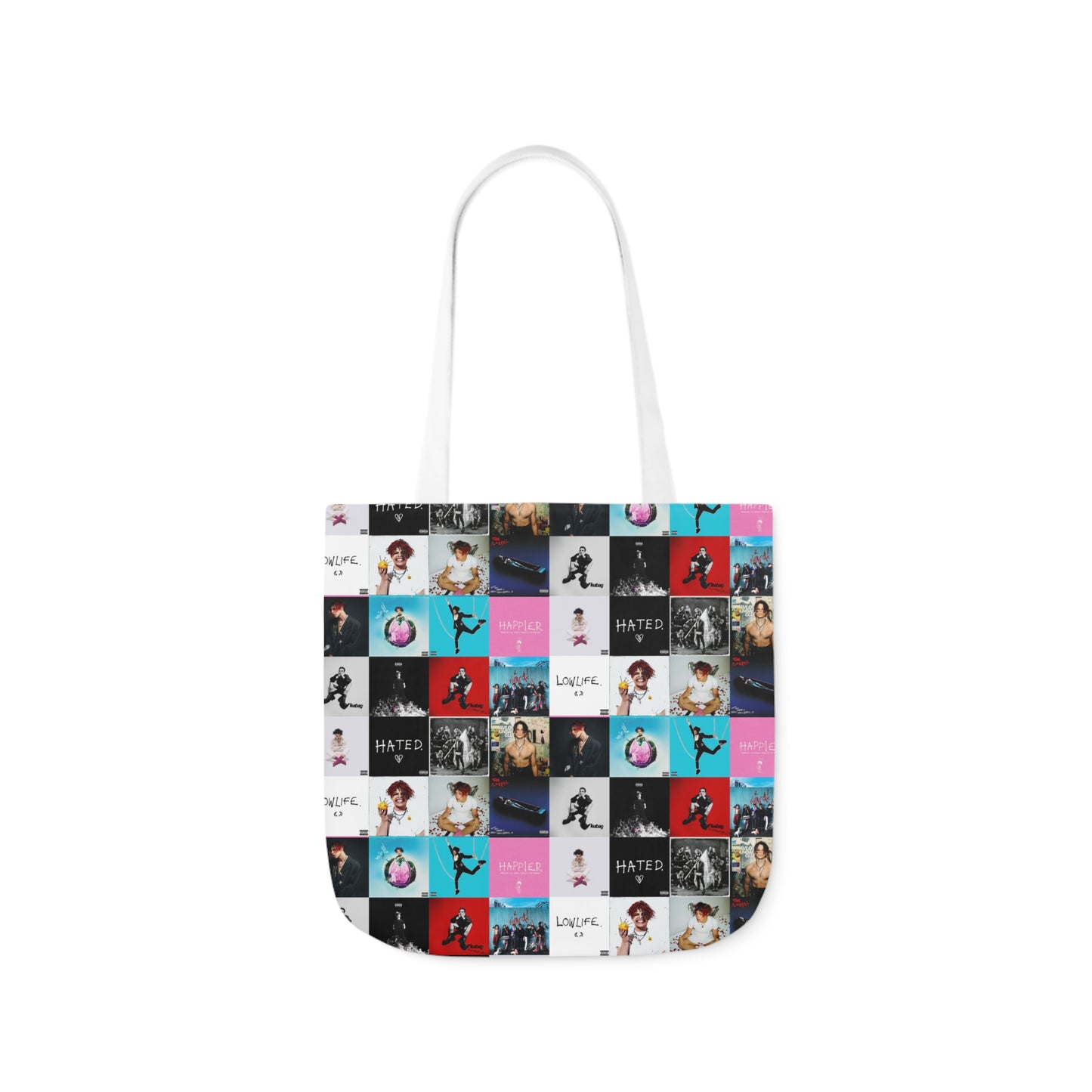 YUNGBLUD Album Cover Art Collage Polyester Canvas Tote Bag