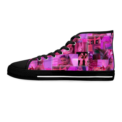 Ariana Grande 7 Rings Collage Women's High Top Sneakers