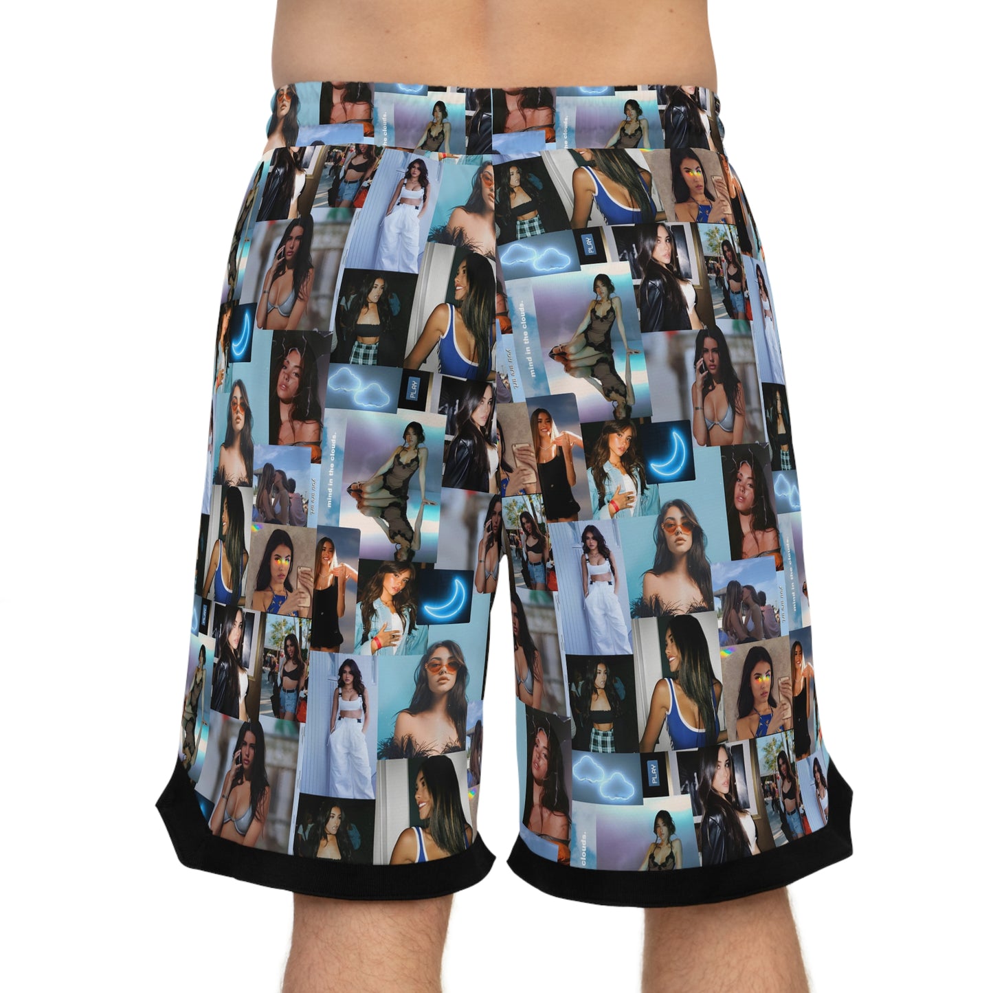 Madison Beer Mind In The Clouds Collage Basketball Rib Shorts