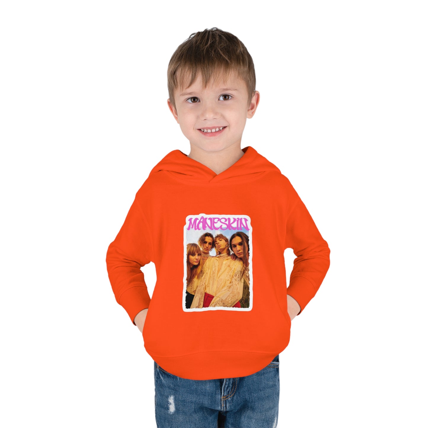 Måneskin Group Photo Toddler Pullover Fleece Hoodie