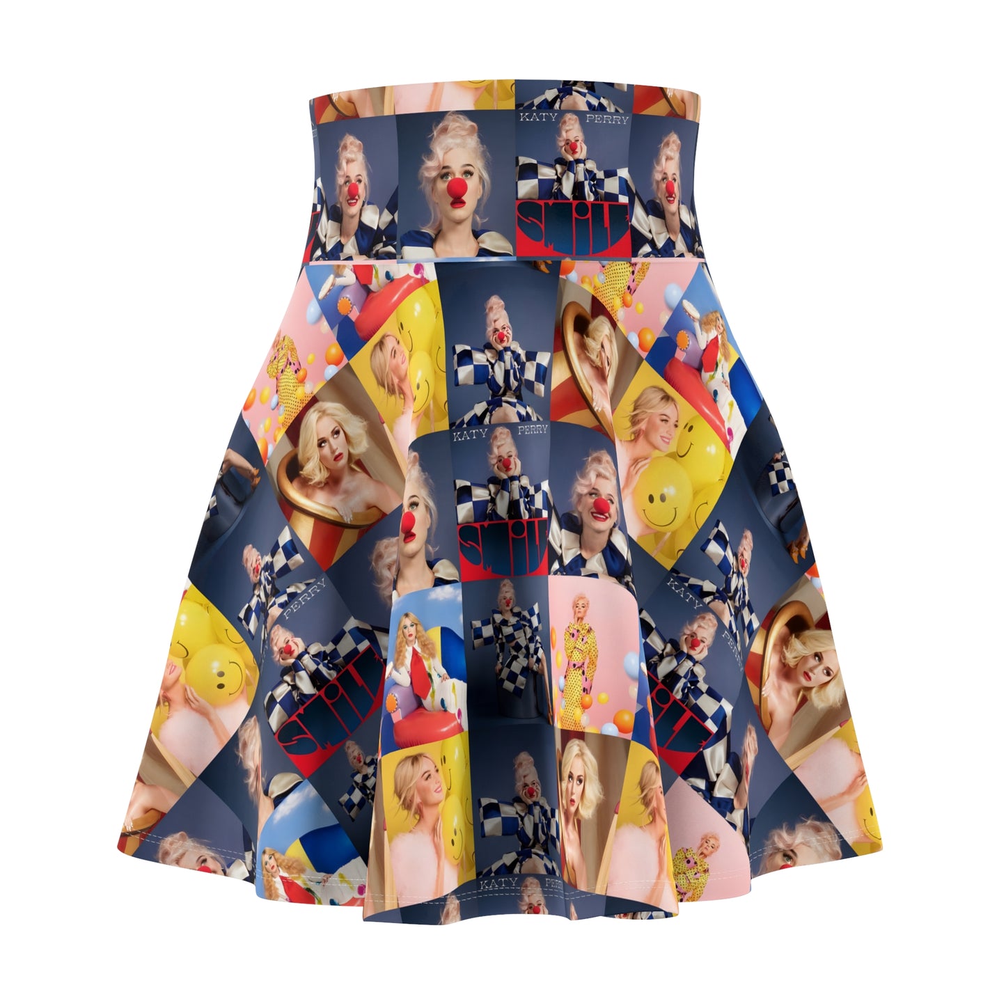 Katy Perry Smile Mosaic Women's Skater Skirt