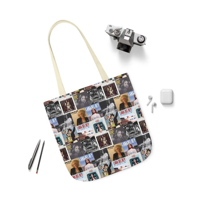 Lana Del Rey Album Cover Collage Polyester Canvas Tote Bag