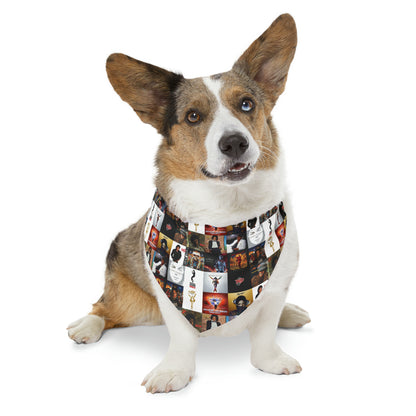 Michael Jackson Album Cover Collage Pet Bandana Collar