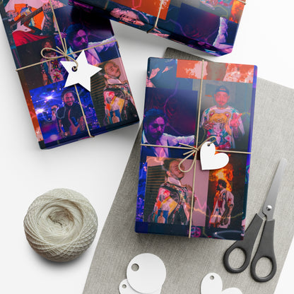 Post Malone Lightning Photo Collage Gift Wrap Paper