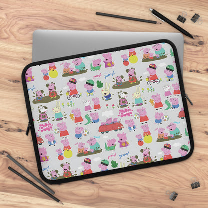 Peppa Pig Oink Oink Collage Laptop Sleeve