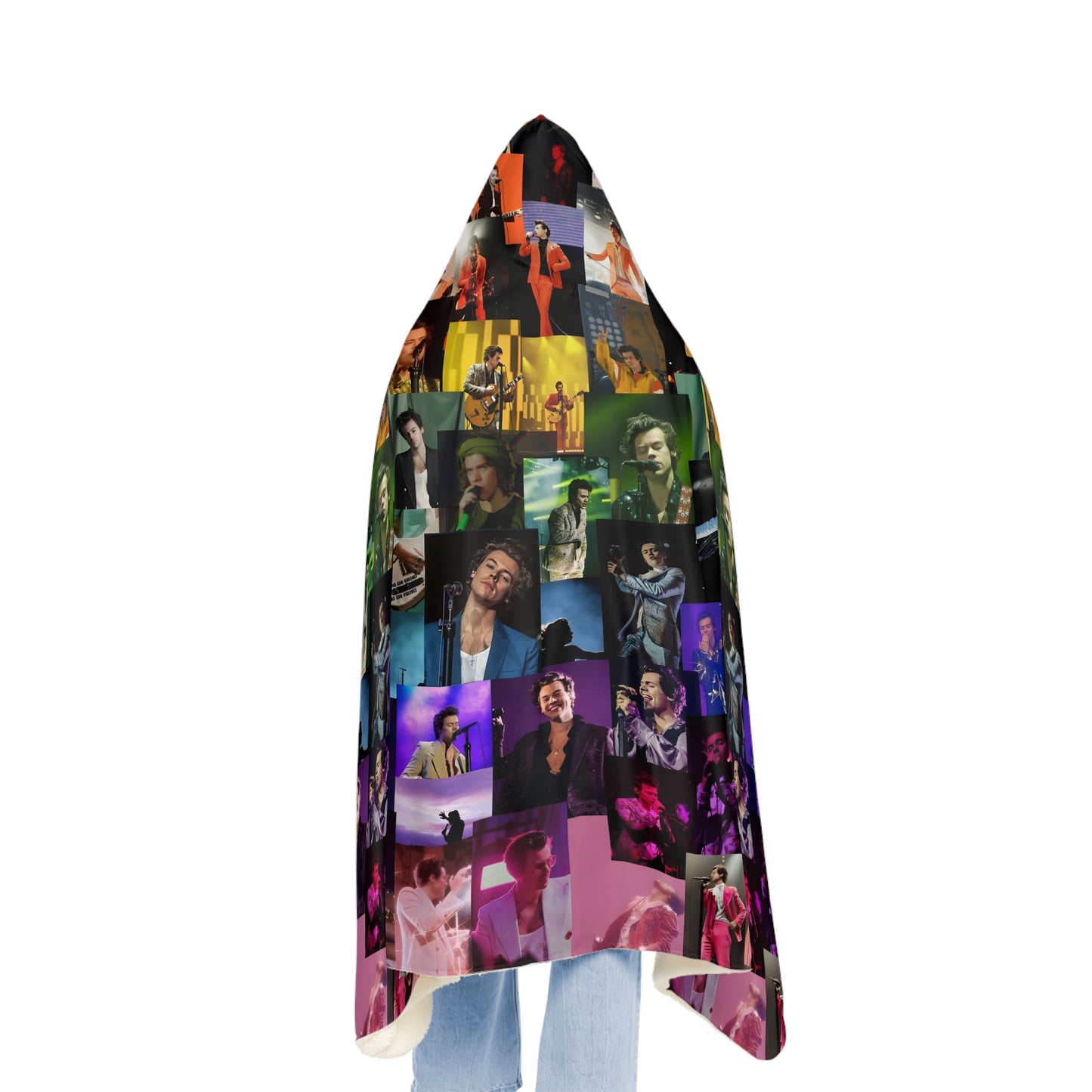 Harry Styles Rainbow Collage Snuggle Blanket