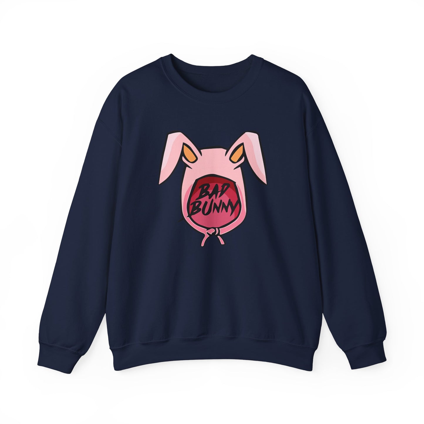 Bad Bunny Hoodie Logo Unisex Heavy Blend Crewneck Sweatshirt