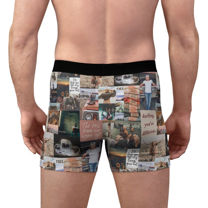 Morgan Wallen Darling You're Different Collage Men's Boxer Briefs Underwear