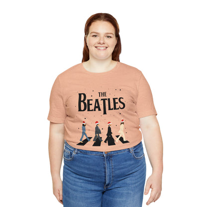 The Beatles Abbey Road Santas Unisex Jersey Short Sleeve Tee Shirt