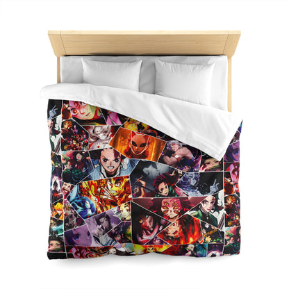 Demon Slayer Reflections Collage Microfiber Duvet Cover