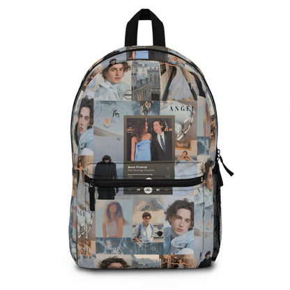 Timothee Chalamet And Zendaya Best Friend Collage Backpack