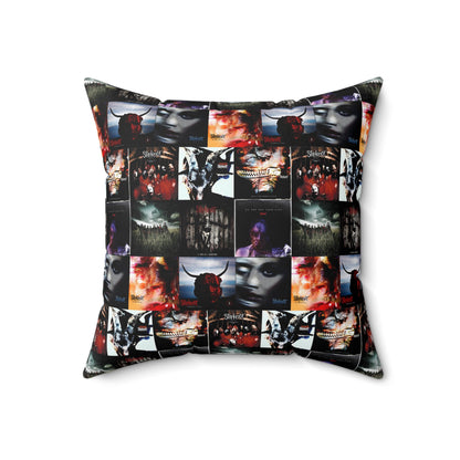 Slipknot Album Art Collage Spun Polyester Square Pillow