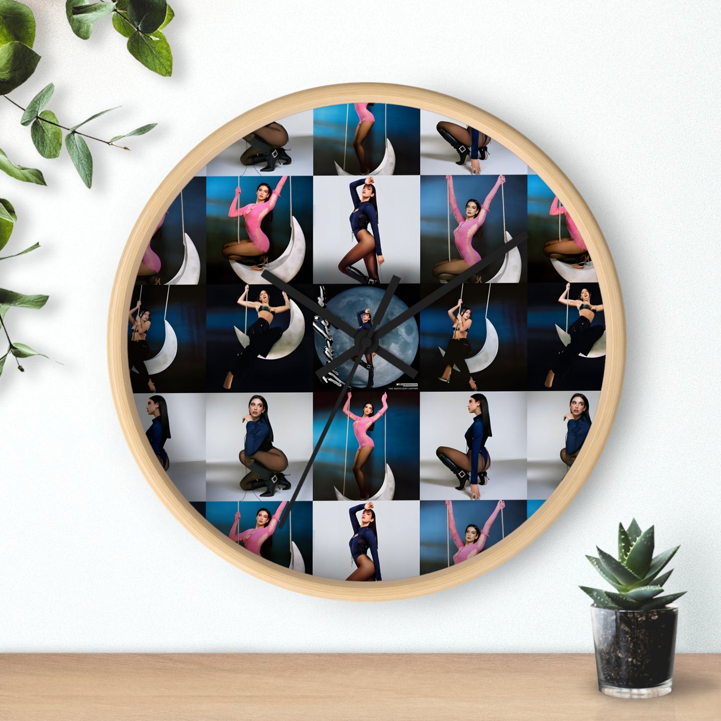 Dua Lipa Future Nostalgia Moonlight Mosaic Wall Clock