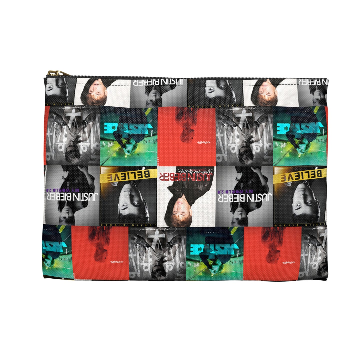 Justin Bieber Album Cover Collage Accesory Pouch