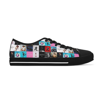 YUNGBLUD Album Cover Art Collage Women's Low Top Sneakers