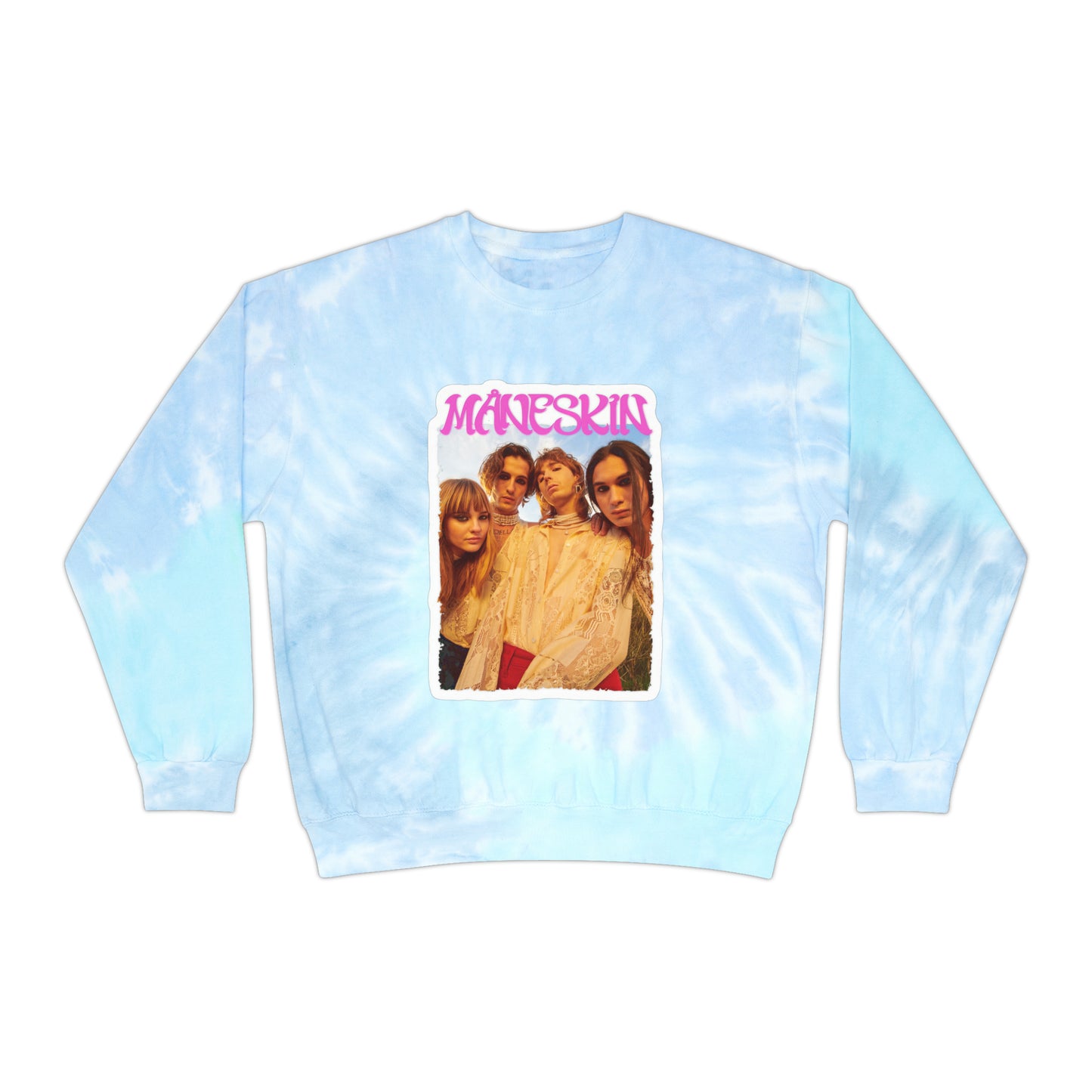 Måneskin Group Photo Unisex Tie-Dye Sweatshirt