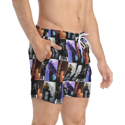 Post Malone On Tour Collage Men's Swim Trunks