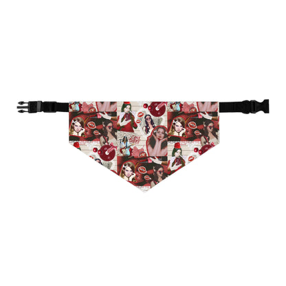 Lana Del Rey Cherry Coke Collage Pet Bandana Collar