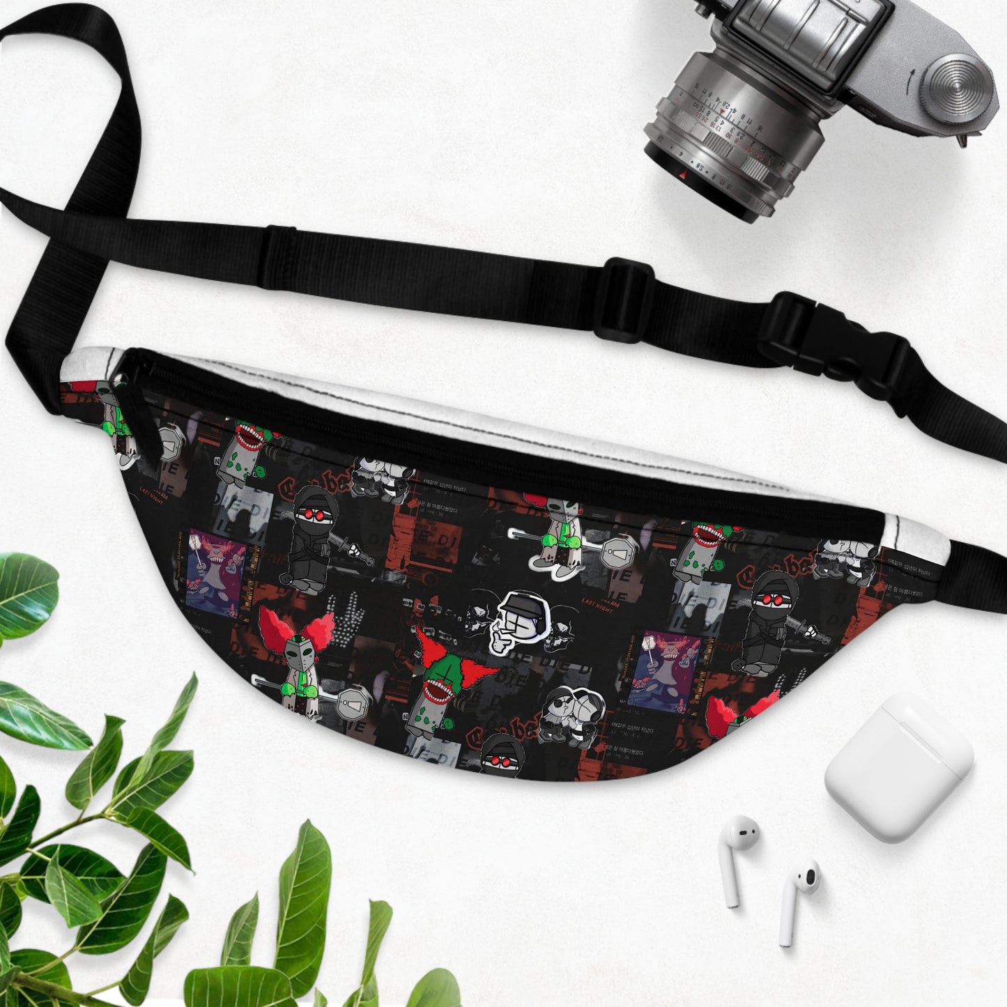 Madness Combat Dark Aesthetic Collage Fanny Pack