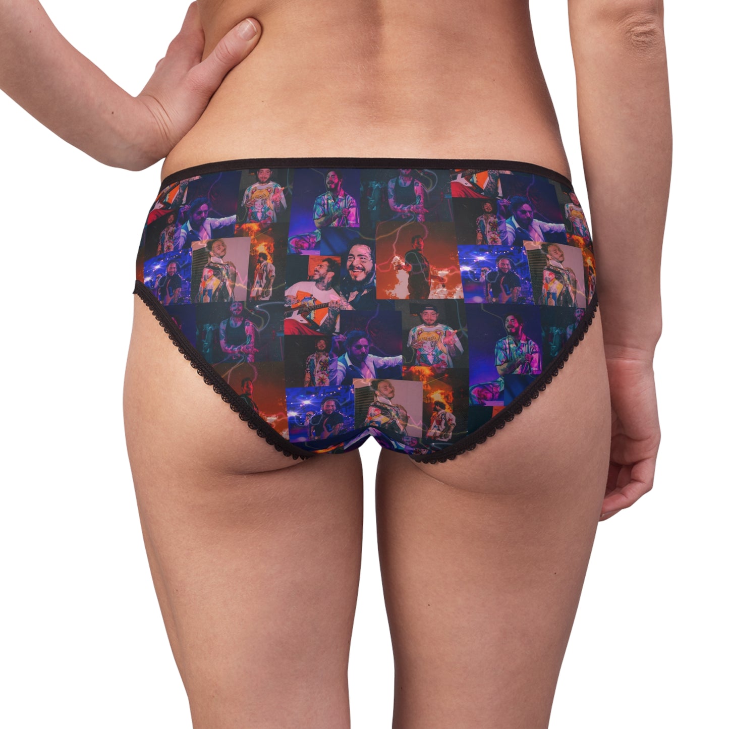 Post Malone Lightning Photo Collage Women's Briefs Panties